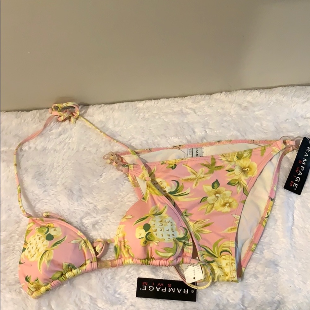 Brand New Rampage Pineapple Bathing Suit